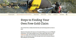 Desktop Screenshot of opengoldclaims.com