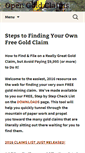 Mobile Screenshot of opengoldclaims.com